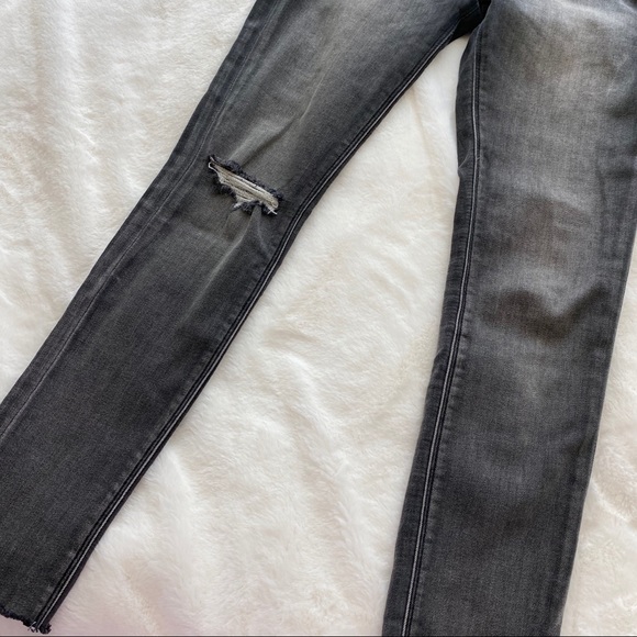 Express Denim - Express gray skinny crop jeans